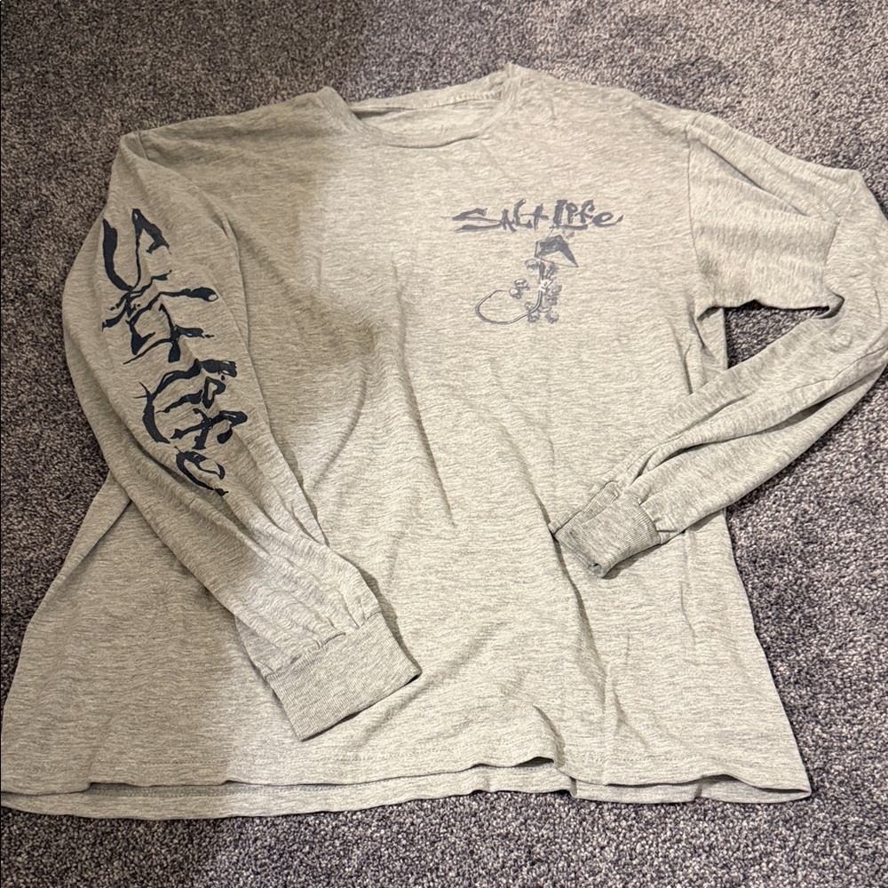 Salt Life Heather Gray Long Sleeve Tee